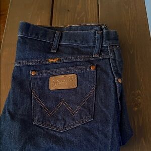 Wrangler Men's Dark Blue Relaxed Jeans